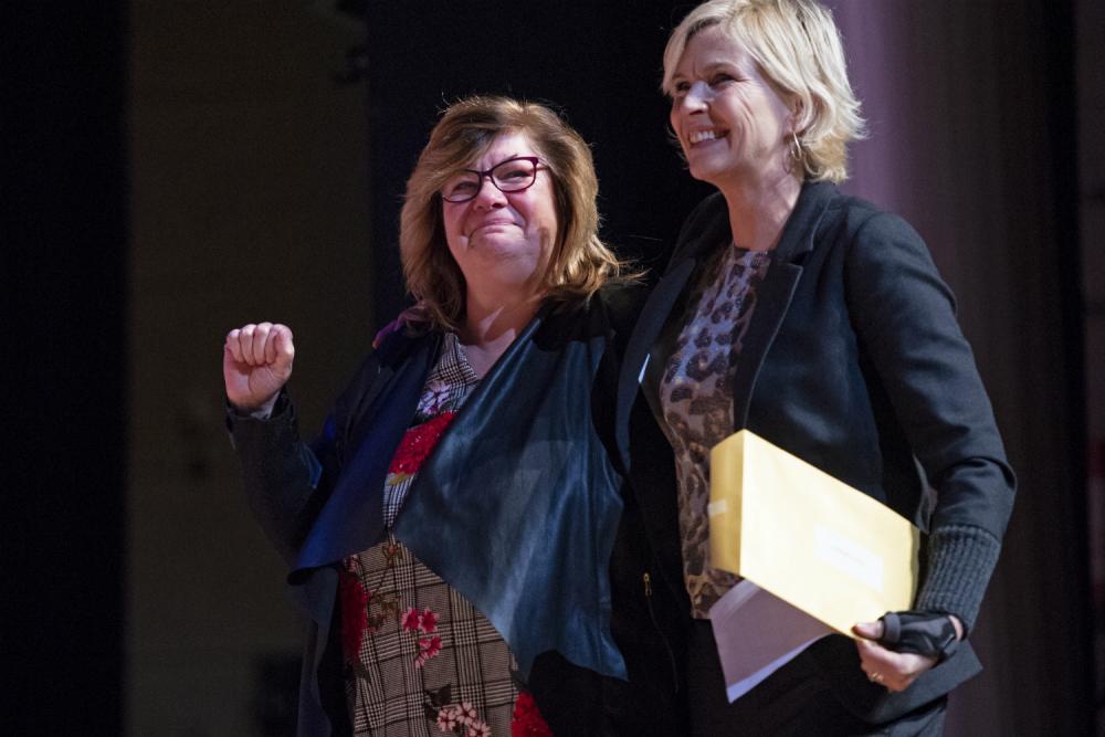 TaalHeld Jose Brunselaar, winnaar van de landelijke TaalHeldenprijs 2018 in de categorie Taalcursist